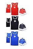 Prime Sports Kids Boxing Uniform Set Top & Shorts 2 Pcs Top and shorts Boxing Clothes for Kids Boys/Girls Satin Fabric For 03 to 14 Years(7-8 Years, Blue)