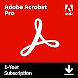 Adobe Acrobat Pro | PDF Software | Convert, Edit, E-Sign, Protect | PC/Mac Online Code | Activation Required