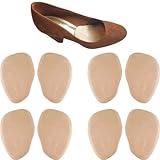 Chiroplax High Heel Pads Cushions Inserts (4 Pairs) Ball of Foot Metatarsal Forefoot Pain Relief Anti-Slip Shoe Insoles for Women (Beige, Normal Thickness)