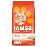 IAMS Proactive Health Adult Healthy Dry Cat Food with Chicken, 3.5 lb. Bag