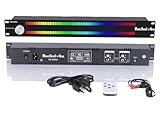 Decibelvibe TNZ SGVUM6 - Audio Graphic VU Meter with Rear RCA + 3.5 Auxiliary Input and Output, Wireless Input Through a Built-in Microphone, with 19 Colors for Home, Professionals, Car Audio