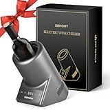 EUHOMY Wine Chiller Electric, Portable Wine Bottle Chiller for 750ml Wine & Champagne, Single Bottle Wine Cooler on Patio, Keep Cold Up to 1 Day - Extra Surprise for Wine Lovers