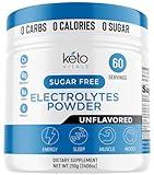 Keto Vitals Unflavored Electrolyte Powder | Keto-Friendly Electrolytes with Potassium, Magnesium, Sodium, Calcium | Keto Electrolytes Supplement Drink Mix | Sugar-Free, Zero Calories, Zero Carbs