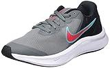 NIKE Unisex Kid's Running Shoes, Smoke Grey Siren Red Black, 39 EU