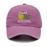 NVJUI JUFOPL Pickleball Hat for Men Women, Pickleball Gifts Embroidered Baseball Cap Pink