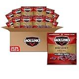 Jack Link's Beef Jerky, Original, Multipack Bags - Flavorful Meat Snacks for Lunches, Ready to Eat Protein Snacks, Individual Packs - 7g of Protein, Made with 100% Beef - 0.625 oz (Pack of 20)