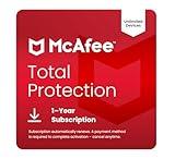 McAfee Total Protection 10-Device 2025 | Security Software Includes Antivirus, Secure VPN, Scam Protection, Identity Monitoring | 1-Year Subscription with Auto-Renewal | Download