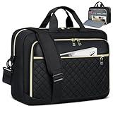 NEWHEY Laptop Bag 17.3 Inch Laptop Briefcase for Women Men Waterproof Shoulder Messenger Bag Large Computer Bag for Business Office Work College, Black