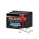 Zelmin's Minty Mouth Breath Freshener - (3 Pack) Long Lasting Bad Breath Treatment for Adults, Instant Freshness Helps with Dry Mouth, Natural Breath Mints for Travel, Alcohol-Free, Keto, Gluten-Free