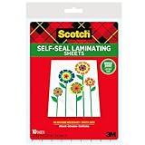 Scotch LS854SS10 Self-Sealing Laminating Sheets, 6.0 mil, 9 x 12 (Pack of 10)