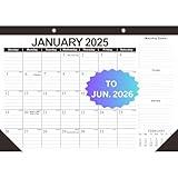 2025 Large Wall Calendar with Julian Date, Calendar 2025-2026 from Jan. 2025 to Jun. 2026, 18 Months Calendar 17"×12" Thick Paper for Office School Home