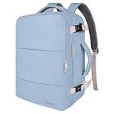 Taygeer Travel Backpack for Women, Carry On Backpack with USB Charging Port & Shoe Pouch, TSA 15.6inch Laptop Mochila Flight Approved, Nurse Bag Casual Daypack for Weekender Hiking, Powder Purple