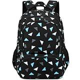 abshoo Lightweight Kids Backpack For School Teen Boys Middle School Bookbag Kindergarten Elementary School Bags (Geometry Black)