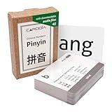 CARDDIA Chinese Mandarin Pinyin Flashcards with Audio MP3 - Comprehensive Learning Kit for Beginners and Enthusiasts, Durable & Portable