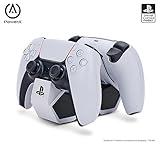 PowerA Twin Charging Station for Dualsense Wireless Controllers, Charge, Sony PlayStation, PS5, Officially Licensed