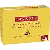 Larabar Pineapple Upside Down Cake, Gluten Free Vegan Fruit Nut Bars, 12 ct