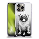 Head Case Designs Cute Male Pug Popular Dog Breeds Soft Gel Case Compatible with Apple iPhone 16 Pro Max