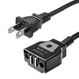 028372 Deep Fryer Breakaway Power Cord for Waring DF175 DF250 DF280 Deep Fryer Cord Replacement - Deep Fryer Cord - Deep Fryer Parts & Accessories - Interface Size:1.6 * 0.7 Inch, Bus Length: 59 Inch