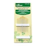 Clover Gold Eye Embroidery Needles Size 3-9 - 16 Pack