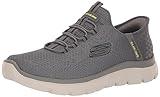 Skechers Men's Summits High Range Hands Free Slip-in Work Shoe, Charcoal, 15 Wide