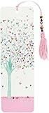 Tree of Hearts Beaded Bookmark, Cardstock