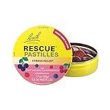 RESCUE Bach PASTILLES, Mixed Berry Flavor, Stress Relief Lozenges, Homeopathic, Flower Essences, 35 Count