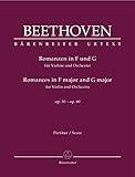 Beethoven: Romances in G Major, Op. 40 & F Major, Op. 50 (Full Score)