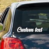 Design Your Own Custom Vinyl Lettering Decal Sticker - 20 Fonts & 20 Colors - Car, Business, Boat, Truck, Door, Trailer, Windshield - Personalized Stickers, Names, Numbers, Window Decals & More