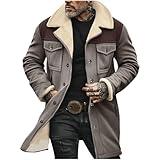 Deals Lightning of Today Prime - Jackets For men - Todays Daily Deals - Winter Coats For Men - Mens Suede Jacket,01# Gray,Plus Size 3X