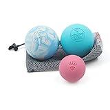 KSONE Lacrosse Massage Ball Set - Muscle Massage Roller- Deep Tissue Balls -Hard and Soft Massage Ball with Mini Ball