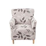 CRFATOP Stretch Mid Century Modern Armchair Slipcover 1-Piece Accent Chair Covers with Arms Soft Chair Slipcovers for Living Room Armchair Furniture Protector Office Reception Reading Sofa,A19