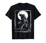 Horror Werewolf Head Halloween Mythology Wolf Shifter Lycan T-Shirt