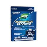 Nature's Way Acidophilus Probiotic Pearls, Supports Digestive Balance & Gut Health, Reduce Occasional Constipation and Bloating*, 1 Billion Cultures, 90 Softgels