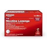 Amazon Basic Care Nicotine Polacrilex Lozenge 4 mg, Cherry Flavor, Stop Smoking Aid, 168 Count