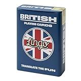 Lingo British Slang Playing Cards in Wayfarer Tin Box | Travel Flashcards | Learn British Vocabulary in A Fun & Easy Way | 52 Essential Translations