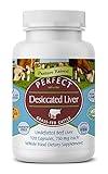 Perfect Supplements – Desiccated Beef Liver Capsules Grass Fed Supplement -Natural Source of Protein, Iron, Vitamins A & B- Boosts Energy and Immunity - No Chemicals No Dairy and Hormone Free