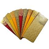 LoveNspire Pack of 10 Money Envelopes for Cash Assorted Color Decorative Money Holder Card Paisley Paper Shagun Lifafa Gift Cards Lucky Cash Currency Holder Tip Envelopes Wedding Diwali Gift