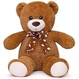 Sausudols Teddy Bear Stuffed Animal 16'' Small Teddy Bear Gift for Valentine's Day Christmas Birthday Dark Brown