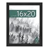 MCS Museum Poster Frame 16x20 Onyx, Vertical & Horizontal Wall Hanging Large Picture Frame for Photos, Posters & Art Prints (1-Pack)