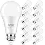 LED Light Bulbs 100 Watt Equivalent 1600 Lumens, A19 14W Super Bright Daylight White 5000K LED Bulbs, Standard E26 Medium Screw Light Bulbs Non-Dimmable, 25000+Hrs Lifespan, No-Flicker, 12-Pack