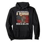 Veteran's Day A Woman With A Dd-214 Female Veteran Pullover Hoodie