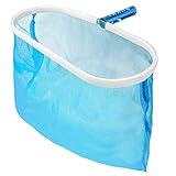 SUKKI Pool Skimmer Net - Heavy Duty Pool Net Pool Skimmer Deep Bag Leaf Cleaning Pool Rake Fine Mesh Net, Aluminum Frame Skimmer for Above Ground Pool