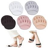 SooGree Ball of Foot Cushions (5 Pairs) - Metatarsal Pads for Women & Men, Soft Forefoot Pads for Ball of Feet, Reusable, Breathable, Prevent Pain & Discomfort