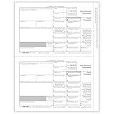 1099-MISC Recipient Copy B Tax Form, Pack of 200 Forms