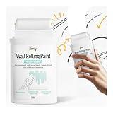 White Paint, White Paint for Wall Touch up Paint for Walls, Water Based &Low Odor Wall Paint with Roller Brush, White Wall Paint Repair Kit for Flat, Ceiling Wall- No Extra Tools Required, Low VOC