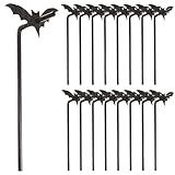 Amosfun 50 Sets Bat Straws Plastic Straws for Drinking Halloween Party Supplies
