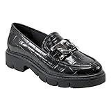 Marc Fisher Women's Corel Loafer, Black Croco 002, 6.5