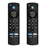 Riviera 2 Pack Voice Replacement Remote Control for Fire Stick 4K 2nd/3rd Generation Alexa and with Hot Key of Streaming Media App+ Netflix Prime Video and Amazonmusic 2PCS