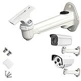 USIDAE Universal CCTV Security Camera Mounting, IP Camera Bracket, Aluminum Alloy Indoor Outdoor Wall Ceiling Mount Holder Stand Monitor Rotary Bracket (1 Set) (1 Pack)