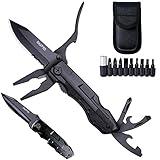 Multitool Pocket Knife for Men, Tactical Folding Multi Tool, Christmas Gifts for Men Stocking Stuffers for Dad, Husband, Multipurpose Utility Plier Set, Camping Survival Kit